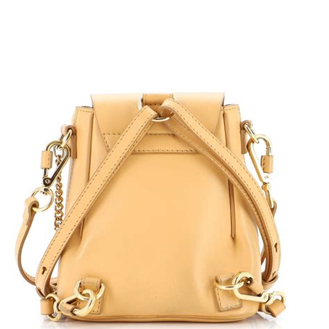 Chloe Faye Mini Quilted Leather Backpack 